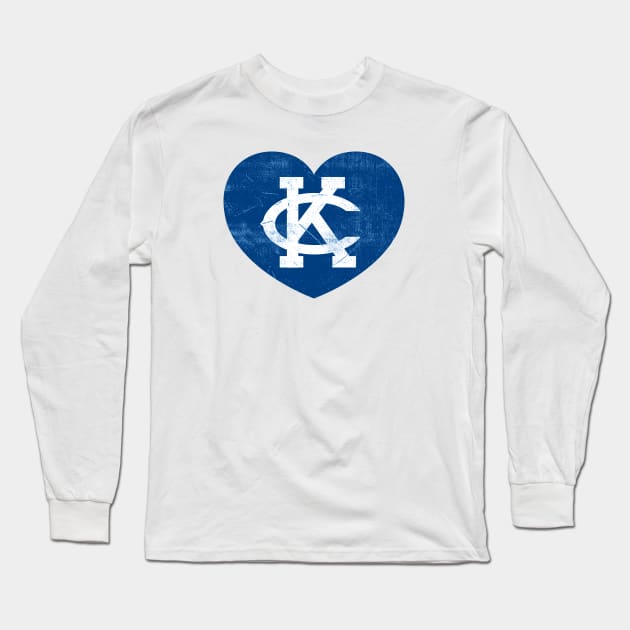 Retro KC Heart Long Sleeve T-Shirt by samcankc